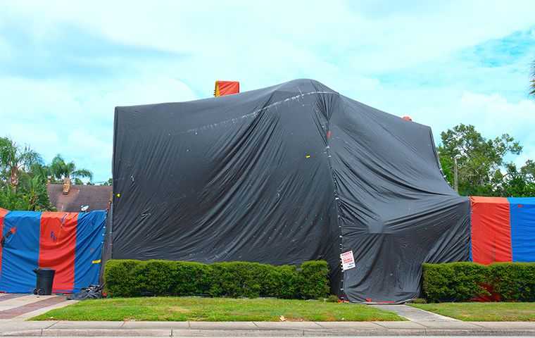 large fumigation tent